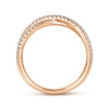 Gabriel & Co. 14k Rose Gold Stackable Diamond Ring