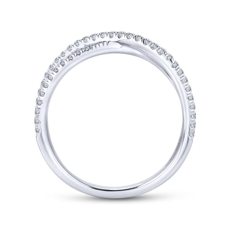 Gabriel & Co. 14k White Gold Stackable Diamond Ring