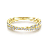 Gabriel & Co. 14k Yellow Gold Stackable Diamond Ring