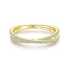 Gabriel & Co. 14k Yellow Gold Stackable Diamond Ring