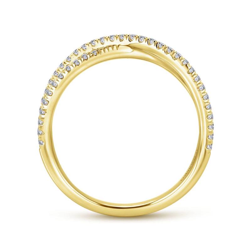 Gabriel & Co. 14k Yellow Gold Stackable Diamond Ring