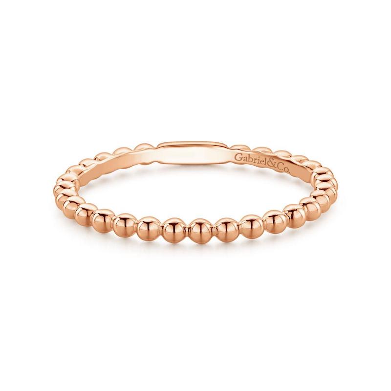 Gabriel & Co. 14k Rose Gold Stackable Ring