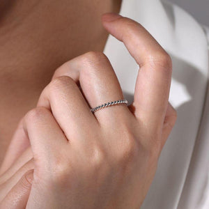 Gabriel & Co. 14k White Gold Stackable Ring