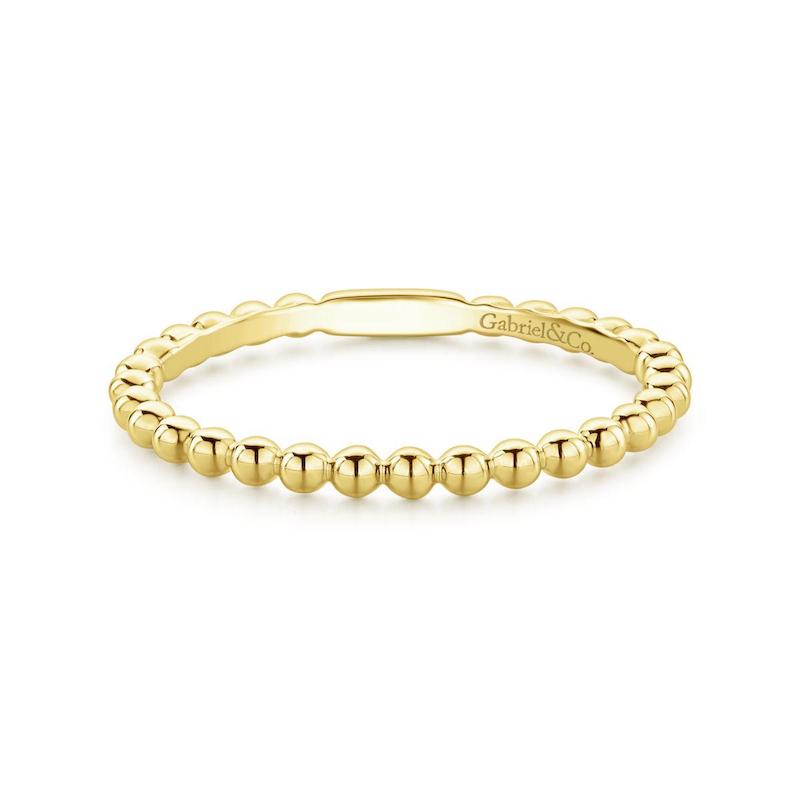 Gabriel & Co. 14k Yellow Gold Stackable Ring