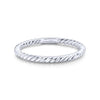 Gabriel & Co. 14k White Gold Stackable Ring