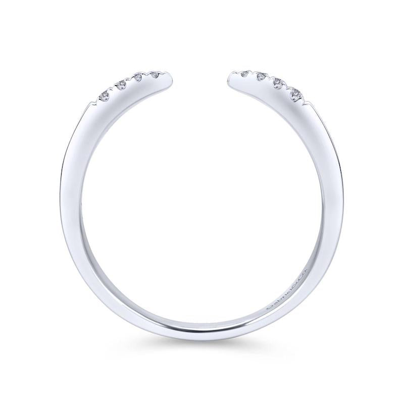 Gabriel & Co. 14k White Gold Stackable Diamond Ring