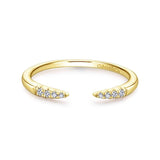 Gabriel & Co. 14k Yellow Gold Stackable Diamond Ring