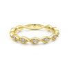 Gabriel & Co. 14k Yellow Gold Stackable Diamond Ring