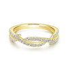 Gabriel & Co. 14k Yellow Gold Stackable Diamond Ring