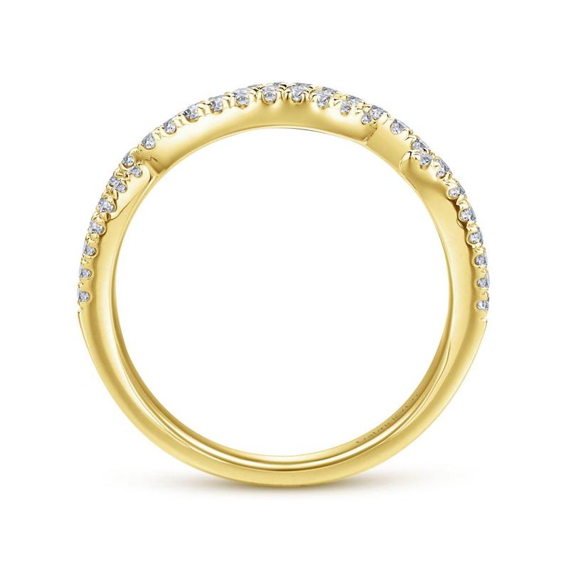 Gabriel & Co. 14k Yellow Gold Stackable Diamond Ring