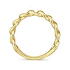 Gabriel & Co. 14k Yellow Gold Stackable Diamond Ring