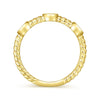 Gabriel & Co. 14k Yellow Gold Stackable Diamond Ring