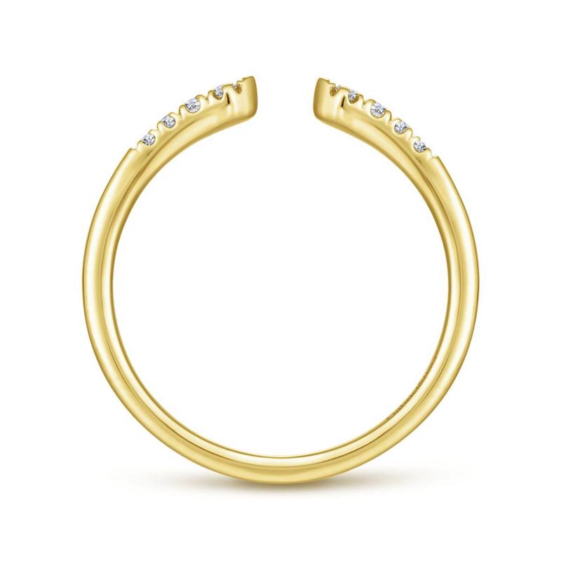 Gabriel & Co. 14k Yellow Gold Stackable Diamond Ring