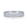 Gabriel & Co. 14k White Gold Stackable Diamond Ring