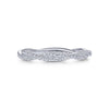 Gabriel & Co. 14k White Gold Stackable Diamond Ring