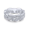 Gabriel & Co. 14k White Gold Stackable Diamond Ring