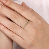 Gabriel & Co. 14k Yellow Gold Stackable Diamond Ring