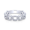 Gabriel & Co. 14k White Gold Stackable Diamond Ring