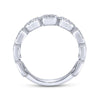 Gabriel & Co. 14k White Gold Stackable Diamond Ring