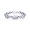 Gabriel & Co. 14k White Gold Stackable Diamond Ring