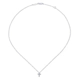 Gabriel & Co. 14k White Gold Faith Diamond Necklace