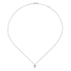 Gabriel & Co. 14k White Gold Faith Diamond Necklace