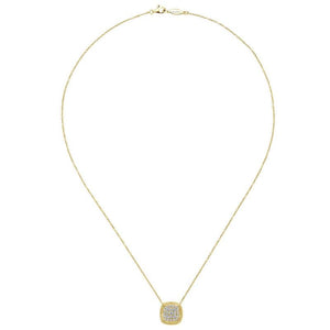 Gabriel & Co. 14k Yellow Gold Hampton Diamond Necklace