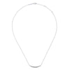 Gabriel & Co. 14k White Gold Lusso Diamond Bar Necklace