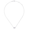 Gabriel & Co. 14k White Gold Lusso Diamond Necklace