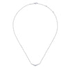 Gabriel & Co. 14k White Gold Lusso Diamond Bar Necklace