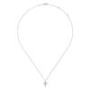 Gabriel & Co. 14k White Gold Faith Diamond Religious Cross Necklace