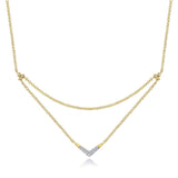 Gabriel & Co. 14k Yellow Gold Contemporary Diamond Necklace