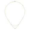 Gabriel & Co. 14k Yellow Gold Contemporary Diamond Necklace