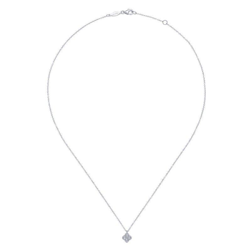 Gabriel & Co. 14k White Gold Lusso Diamond Necklace