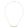 Gabriel & Co. 14k Yellow Gold Hampton Diamond Bar Necklace