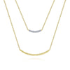 Gabriel & Co. 14k Yellow Gold Hampton Diamond Bar Necklace