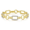 Gabriel & Co. 14k Two Tone Gold Hampton Diamond Tennis Bracelet