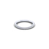 Gabriel & Co. 14k White Gold Contemporary Curved Wedding Band