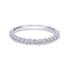 Gabriel & Co. 14k White Gold Contemporary Anniversary Wedding Band