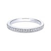 Gabriel & Co. 14k White Gold Contemporary Anniversary Wedding Band