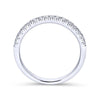 Gabriel & Co. 14k White Gold Contemporary Anniversary Wedding Band