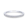 Gabriel & Co. 14k White Gold Contemporary Anniversary Wedding Band