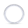 Gabriel & Co. 14k White Gold Contemporary Anniversary Wedding Band