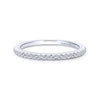 Gabriel & Co. 14k White Gold Contemporary Anniversary Wedding Band