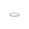 Gabriel & Co. 14k White Gold Contemporary Diamond Wedding Band