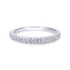 Gabriel & Co. 14k White Gold Contemporary Anniversary Wedding Band