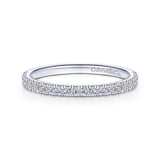 Gabriel & Co. 14k White Gold Contemporary Anniversary Wedding Band