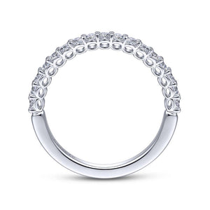 Gabriel & Co. 14k White Gold Wedding Band