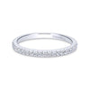 Gabriel & Co. 14k White Gold Contemporary Anniversary Wedding Band