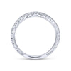 Gabriel & Co. 14k White Gold Victorian Eternity Wedding Band